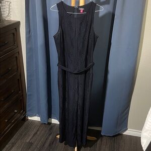 Vince Camuto Navy Blue Lace One-Piece pantsuit